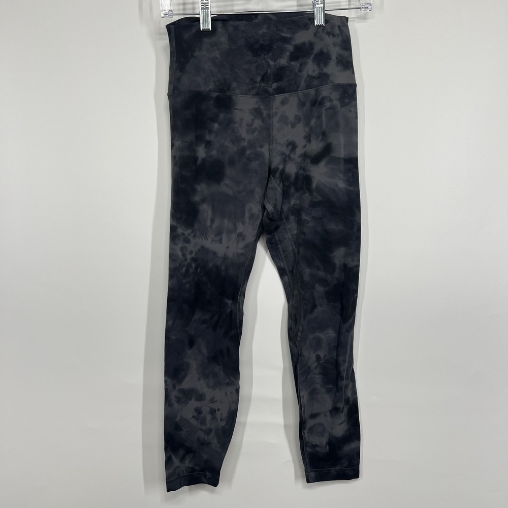 Lululemon Align High-Rise Pant 25" Gym Yoga Running Diamond Gray Dye W5ELLS EUC
